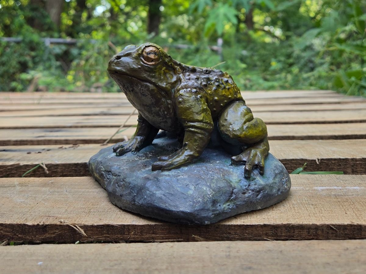 The finished statue, demolded and sealed